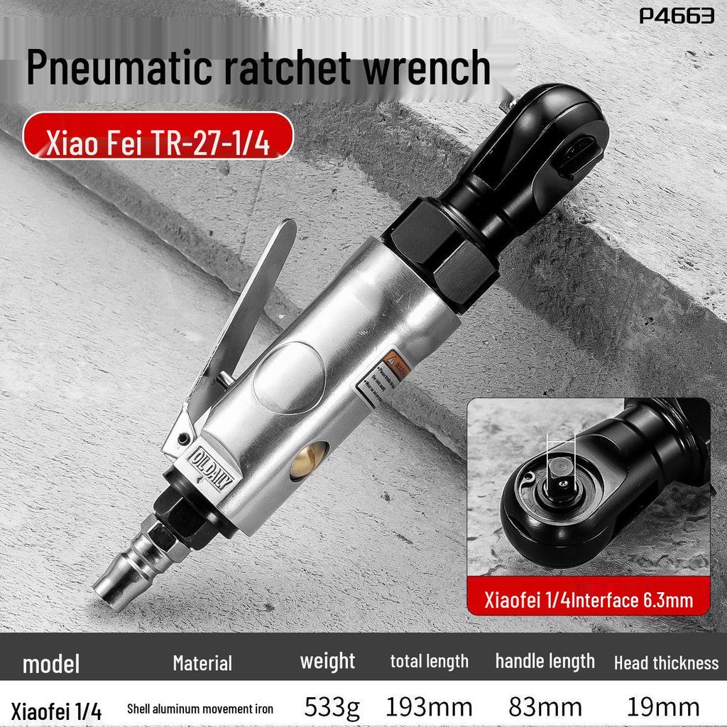 Industrial Grade High Torque Two-Way Pneumatic Ratchet Wrench - Compact Air Impact Tool for Auto Repair