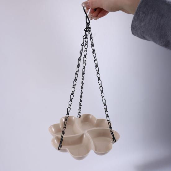 Bird Feeder No-drill Installation Large Capacity Outdoor Wild Bird Feeder Fade-resistant Uv Protection Bird Feeder