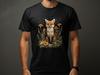 Cute Fox T-Shirt, Cottagecore Fox Shirt, Forest Animal Tee, Whimsical Nature Top, Botanical Art Tee, Retro Fox Graphic Shirt