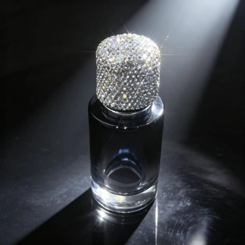 30ML Glass Perfume Atomizer Exquisite Rhinestone Oil Diffuser Bottle Perfume Dispenser  Home Decor