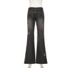 Women's Pant  Botanical Floral Embroidery Slim Thin Spice Girls Fashion Retro Hundred Old Do Old Casual Flare Jeans