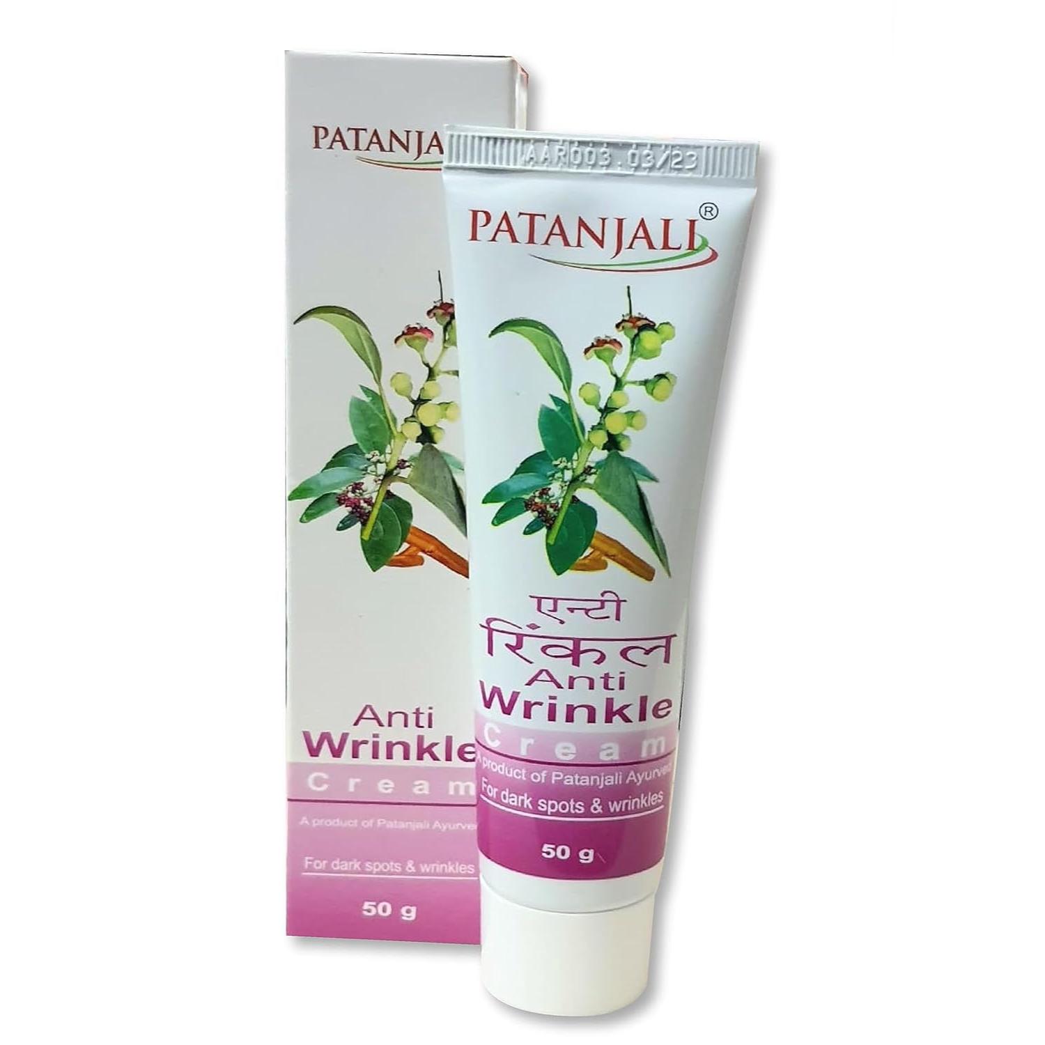 

Крем против морщин Patanjali Tejus, 50 г, упаковка из 2 шт.