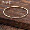 Color temperament high-grade colored diamond bracelet handmade fashion versatile multi-layer direct sales