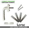 Finestra in PVC bianca 60x40 SINISTRA 600x400 mm APRIBILE doppio vetro LORAC