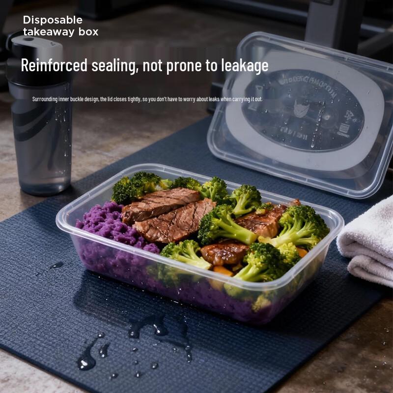 Disposable Rectangular Plastic Food Containers
