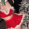 Sex Lingerie Female Sweet Cute Plush Christmas Sex Dress Sexy Slim Cosplay Uniform Suit