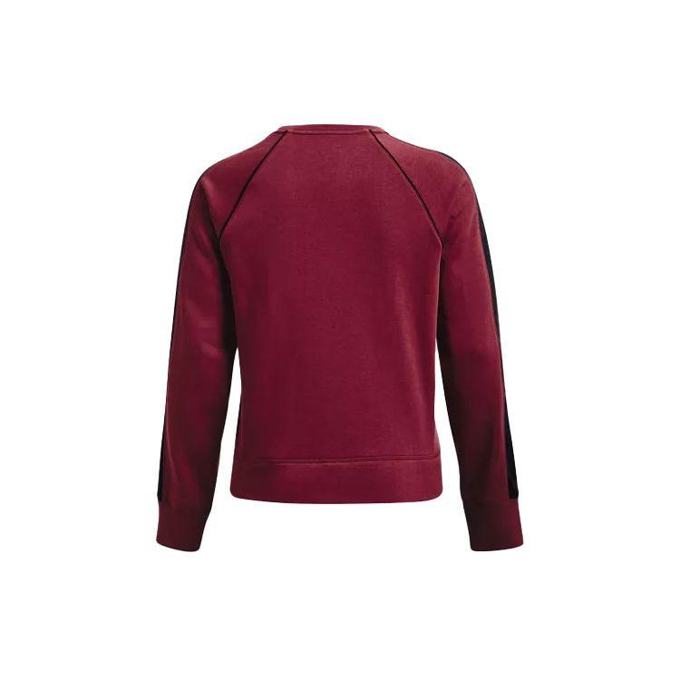 Under Armour Geometric Print Long Sleeve Sweatshirt Women Deep-Fuchsia 1366117-626