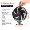 2 In 1 Wall Mounted Stove Fan 6 Blades Free Standing Fireplace Fan Log Wood Burner Ecofan Quiet Home Efficient Heat Distribution