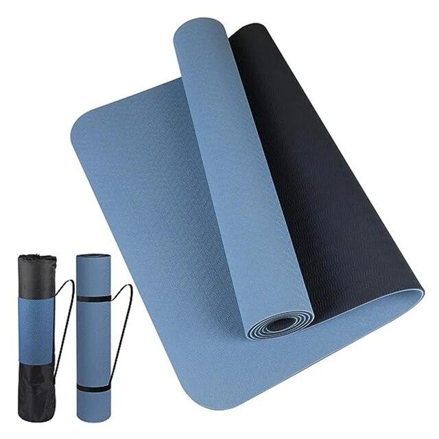 Thick Two-color, Non-slippery TPE Yoga Mat, High Quality Movement for Fitness Fitness In the Home of the Tasteless Pad180 * 57cm