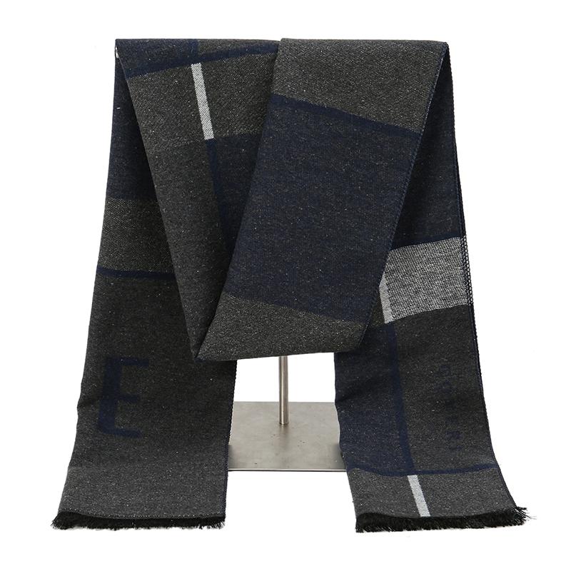 

NEW Fashion Winter Men s Cotton Scarf Warm Neckerchief Patchwork Striped Scarves Soft Long Casual Male Bufanda Pashmina Shawl 30X180CM