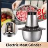 2L/3L Large Capacity Household Stainless Steel Sausage Food Processor Electric Meat Grinder Multi-function Veg Chopper