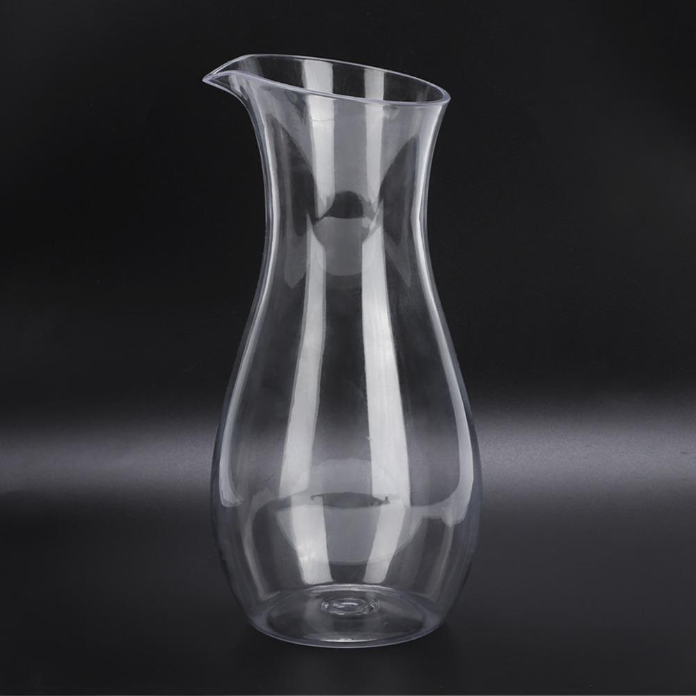Container Transparent Juice Bottle Narrow Neck Divided Hip Flask Transparent Water Jug Wine Carafe Bar