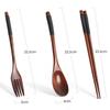 Spoon Fork Chopsticks Portable Cutlery Set Wooden Tableware Set Travel Eco-friendly Household Kitchen Dinnerware Set