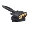 Dual HDMI-compatible Female 24+1 Male Adapter to DVI Cable Bi-Directional Converter Wire