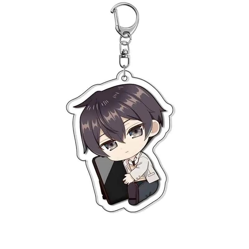 1pc Anime Sometimes Hides Her Feelings in Russian Cartoon Keychain Masachika Alisa Yuki Suou Bag Tag