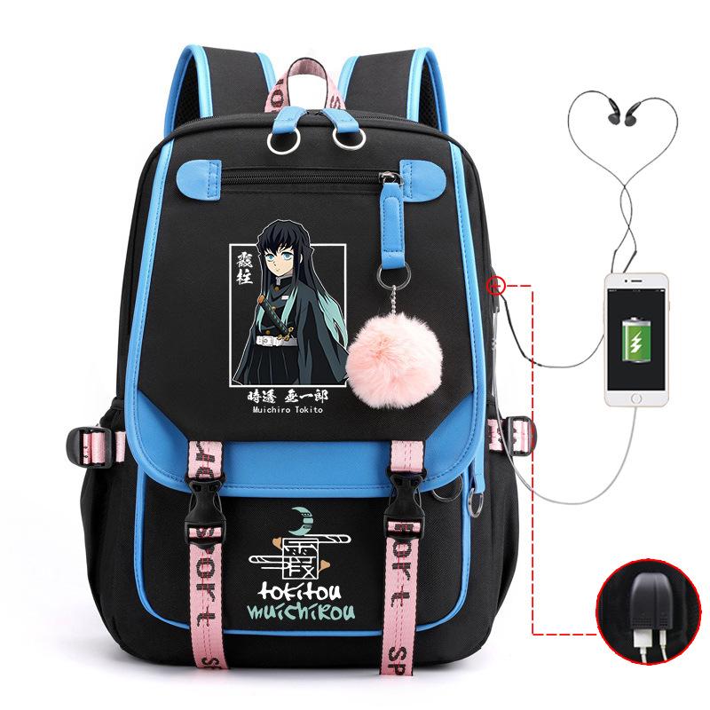 

Animation schoolbag Ghost Destroyer Blade Trend USB Large Capacity Student Ridge Backpack No specification