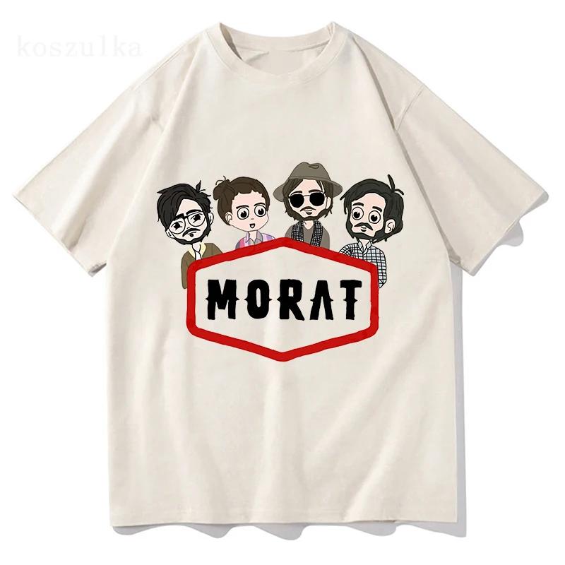 Morat Si Ayer Fuera Hoy US Tour T Shirt 2026 Men/women Harajuku Vintage Graphic Tshirt Classic Unisex High Quality Cotton Shirts