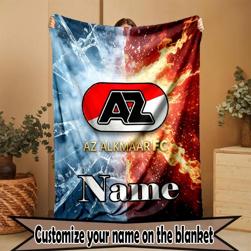 Custom Name Personalized AZ Alkmaar Print Blanket, Home Decor, Bedroom, Sofa, Camping, Couch, Gifts for Birthday Christmas
