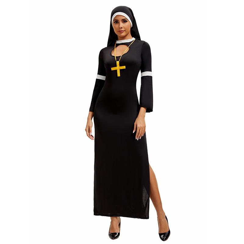 M Halloween Costumes, Masquerade Nun Costumes, Cosplay Nun Uniforms