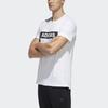 Adidas Grafisches Langes Box Logo Sport Rundhals Kurzarm T-Shirt Herren Oberteile Weiß GJ5110