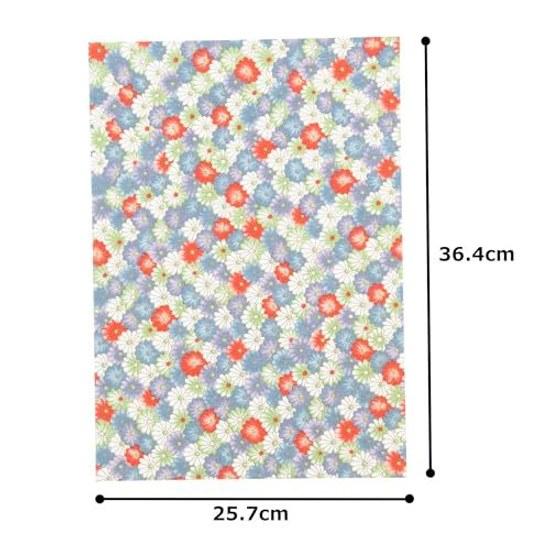 Washi Kawa Sumi Chiyogami Yuzen B4 Size Approximately 25.736.4cm Assorted Patterns 10 Sheets Included