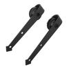 4m Double Door Arrow Type Barn Sliding Wood Door Track Kit Door Hanging Rail Pulley Set for