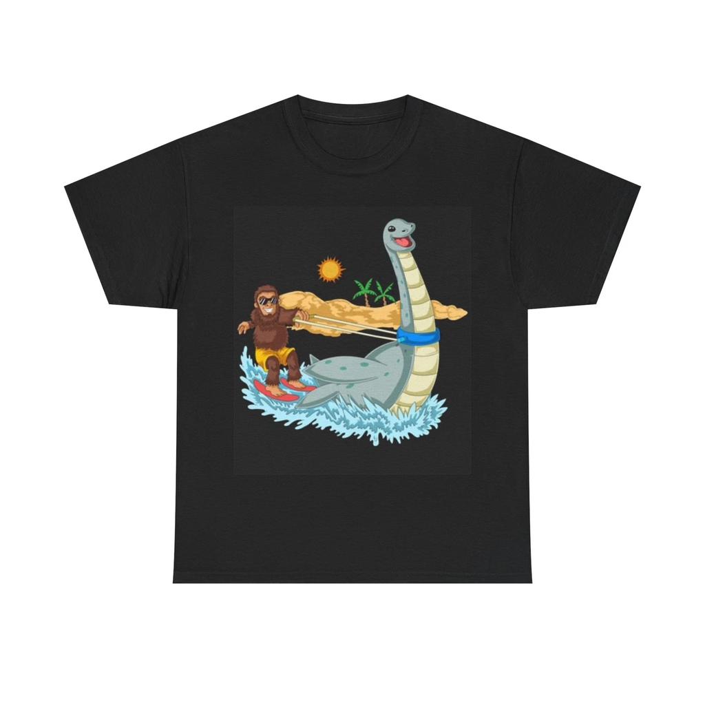 Men's and Women's T-shirts Sasquatch Wake boarding Monster