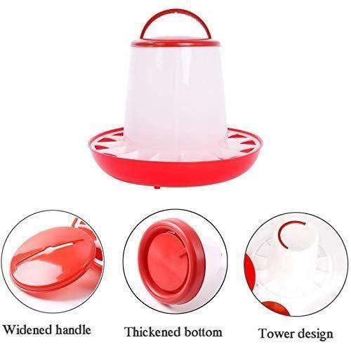 Anjing Lot De 2 Abreuvoirs Mangeoire 3 Kg Rouge Et Blanc