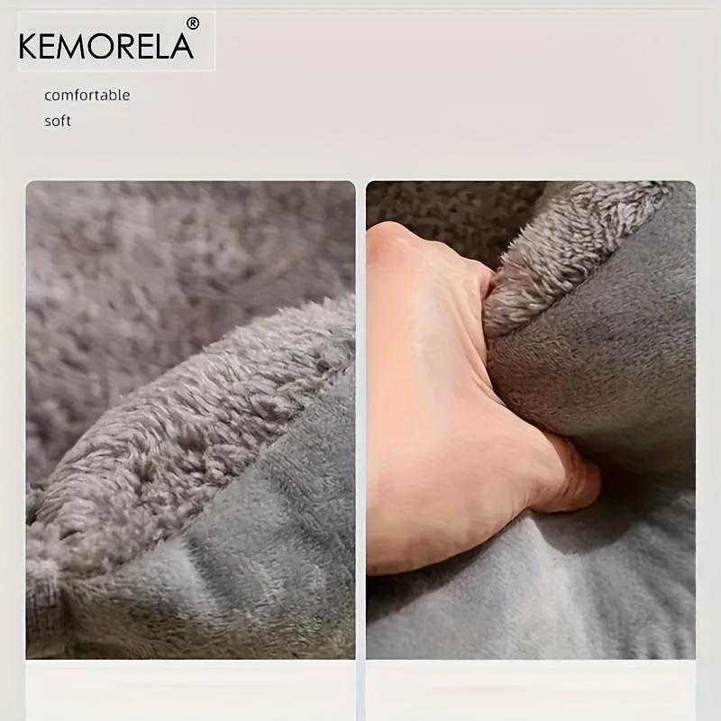 KEMOREL 1PC Cozy Plush Pet Bed For All Seasons Pet Lounger with Elastic, for Extra Small to Medium Breeds Multiple Sizes & Color