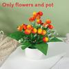 Strawberry Simulate Apple Orange Peach Pomegranate Fruit Tree Potted Plants