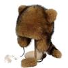 Hat Winter Warm Raccoon Dog Plush Hat Children's  Hat Adult Ear protection Bear Lei Feng Hat
