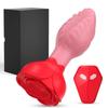 Rose Swing Remote-Control Silicone Vibrator Butt Plug for Men & Women - Anus Massage & Adult Sex Toy