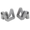 2Pcs Boat Bumper Clips Quick Release for Binding Nylon Fiberglass Pontoon Holders Rope Accessories Silver