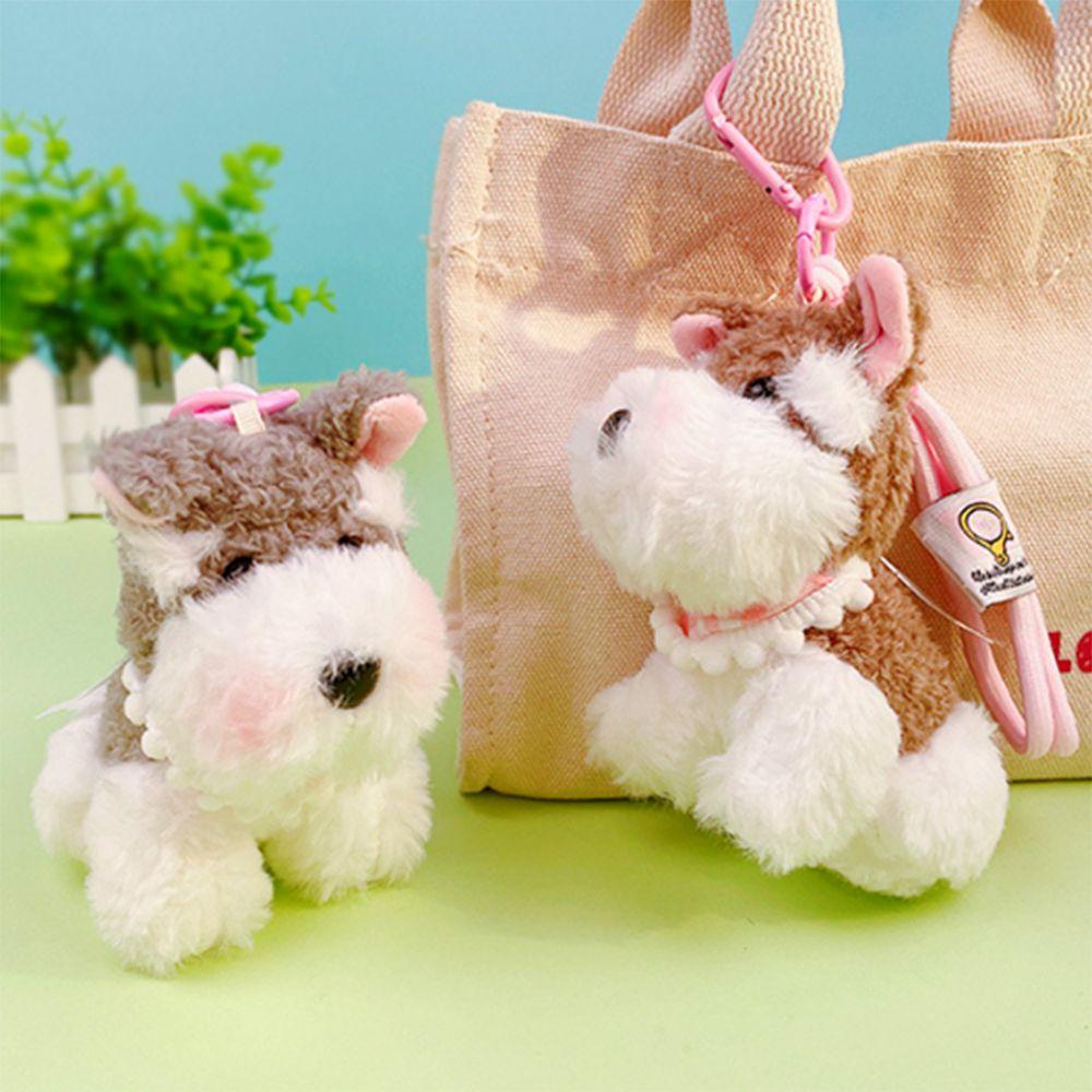 

Fluffy Stuffed Backpack Car Accessories Creative Cute Pet Keyring Student Style 1