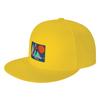 Fashion Brighton Utah  Vacation  Travel  Skiing  Mountains Flat Brim Sun Hat  Harajuku Style Cap Womens
