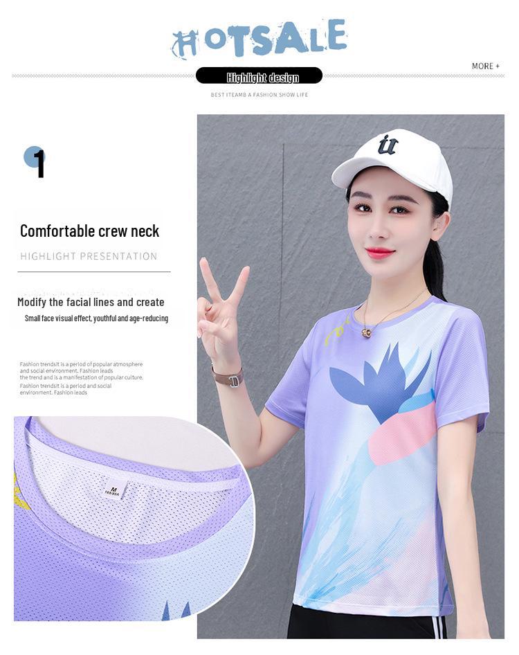 Women's Quick-Dry Lapel T-Shirt - Long/Short-Sleeve Spring/Autumn Comfort