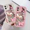 Mobile Phone Cases for iPhone 11 13 XR 15 Pro Max 12 14 Pro Max Case iPhone 16 7 Plus 8 Plus XS Max Big Wave Solid Color Cartoon Anti-drop Waterproof