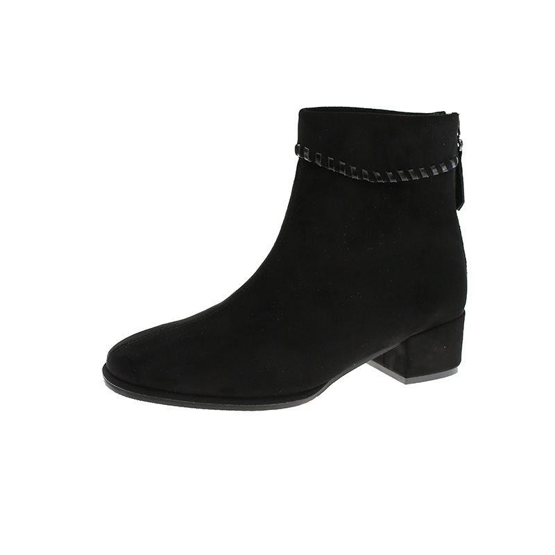 Non-slip Temperament Short Boots Casual New Martin Boots Women's 2025 British Style Fashion Retro Versatile Single Shoes