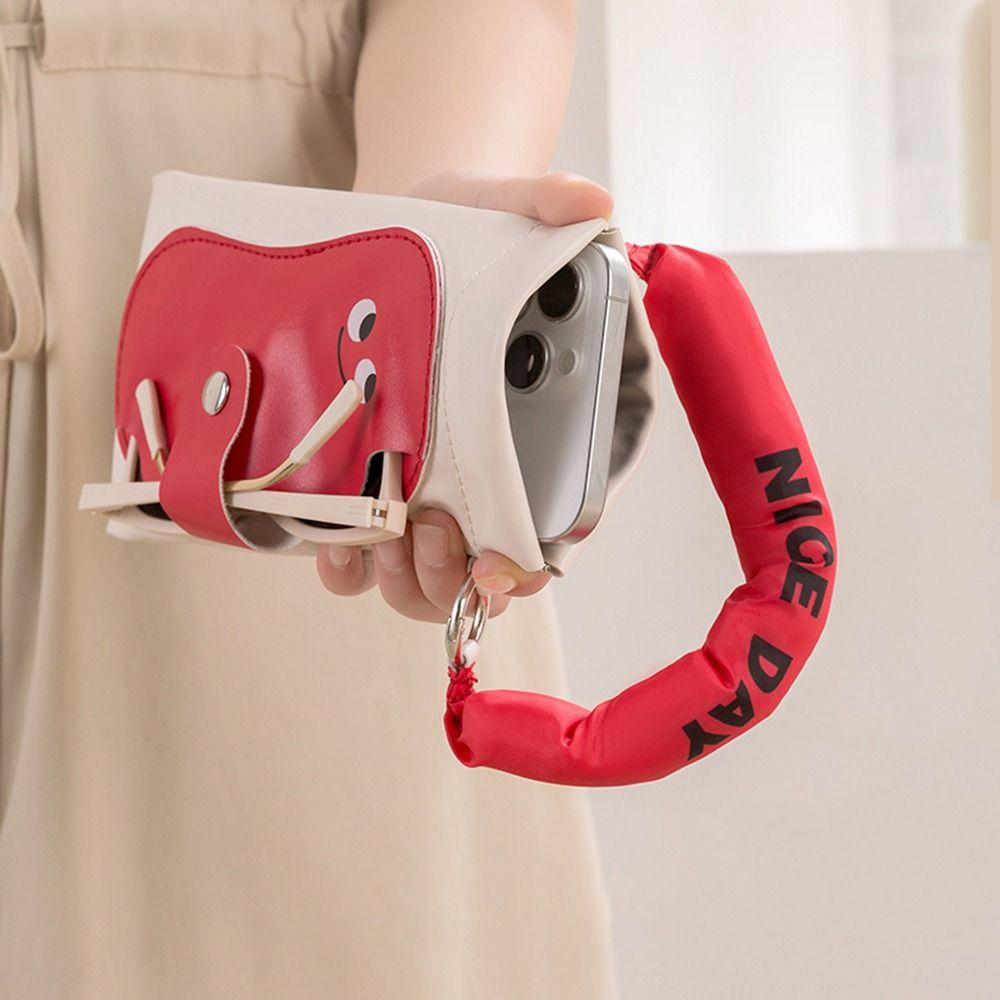 Creative Eyeglasses Storage Bag Portable Myopia Glasses Case Simple Cartoon Handbag Outdoor Sports