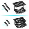 AXSPEED Carbon Fiber&Aluminum Battery Tray /Double Layer ESC Mounting Plate for TRX4M TRX4-M 1/18 RC Crawler Car Upgrade Parts