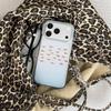Korean Style Gold Foil Goldfish Phone Case for iPhone 14/15/16/17 Pro Max
