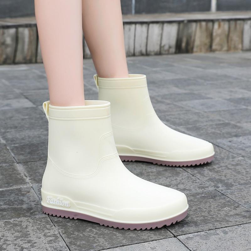 Regenstiefel Damen Oberbekleidung Überzug Füße Damen Regenschuhe neu hoch Regenstiefel Damen