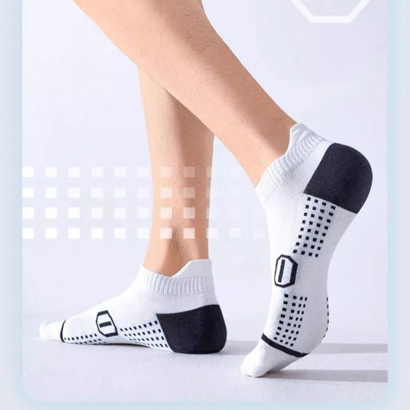 Men's Summer Thin Sports Socks, Deodorizing and Breathable, Professional for Running, Marathons and Badminton Men