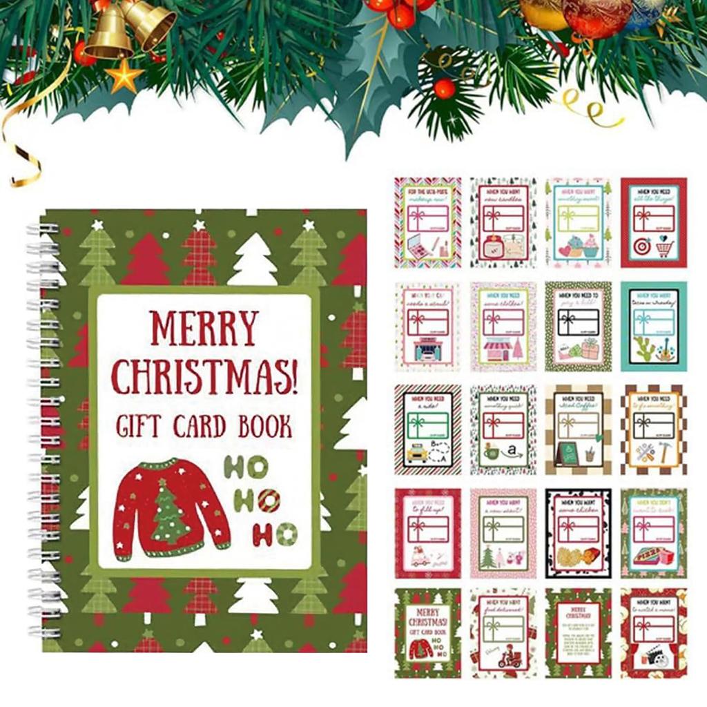 Classic Christmas Greeting Cards Merry Christmas Blank Inside Xmas Greeting Cards for Christmas Exchange Gifts