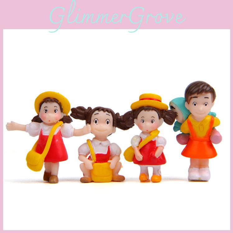 My Neighbor Totoro Mei Walking Running Mini Model Ornaments For Landscape Decor