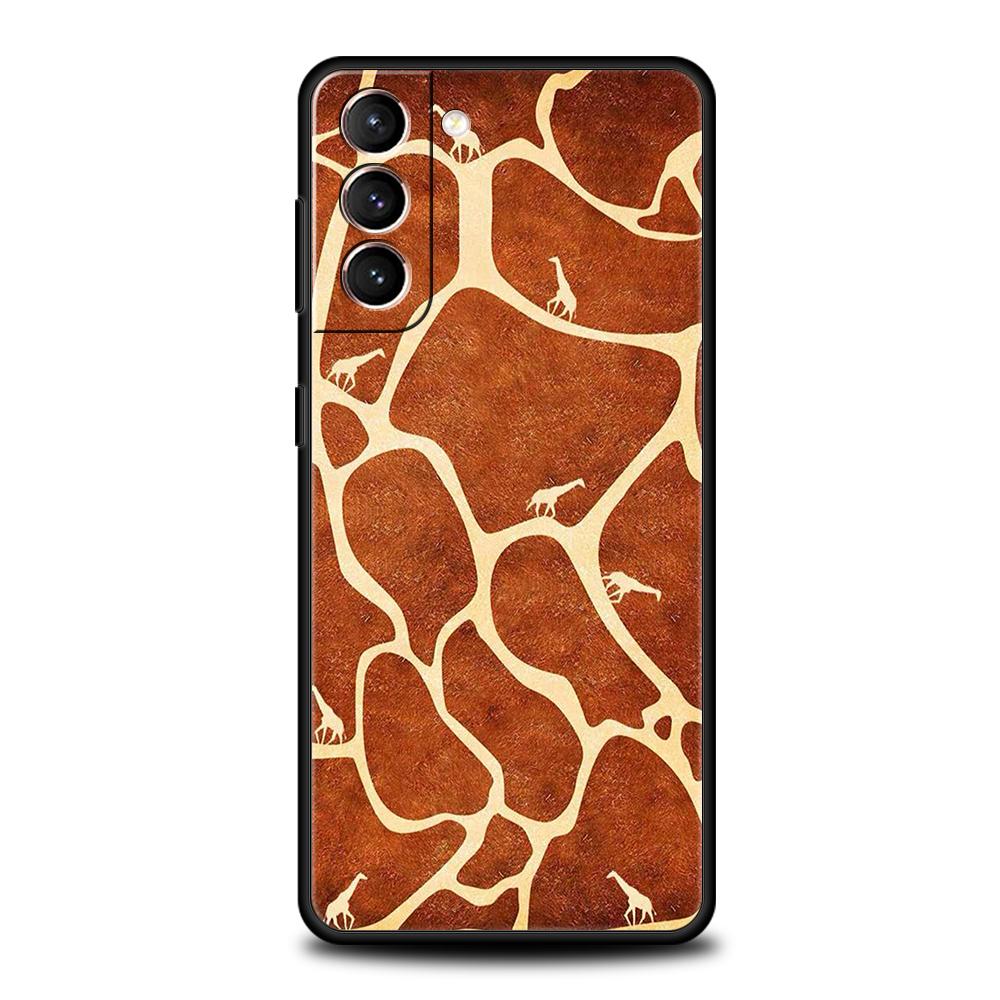 giraffe illustration Phone Case For Samsung Galaxy S25 S24 S23 S22 Ultra S20 S21 FE 5G S10 S9 Plus S10E Soft TPU Cover