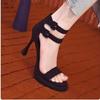 High Appearance Level Thick Bottom Thin High Heels Open Toe Sexy Elegant All Comfortable Non-slip Wear-resistant Sandals Women