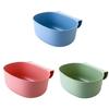2 Pcs Kitchen Hanging Trash Can Door Buckle Garbage Basin Oval Shape Organizer Storage Large Sink Clutter Collection Basket