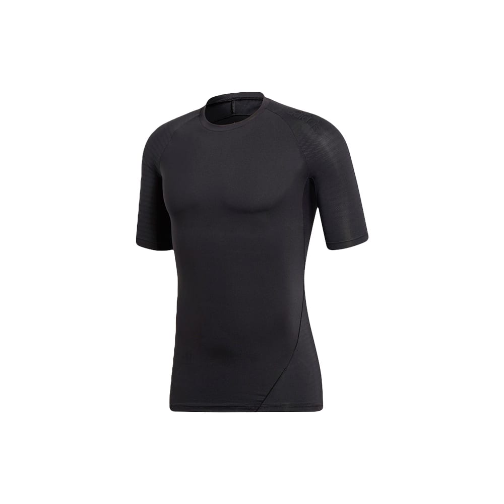 adidas T Shirts Men's Black Crew Neck Moderate Straight Fit CF7171