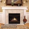 12x30cm Wood Portable Manual Fireplace Blower Hand Fan Outdoor Barbecue Appliance Leather Bellows Duster for Stoves Living Rooms